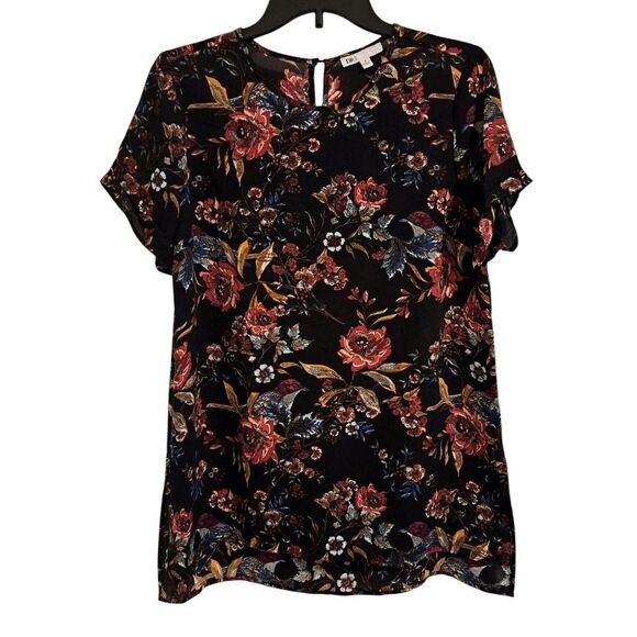 Daniel Rainn Tops - DR2 Daniel Rainn Size Small Multi-Colored Floral Pinch Sleeve  Office Top Trendy